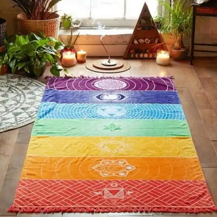 7 Chakra Towel Blanket