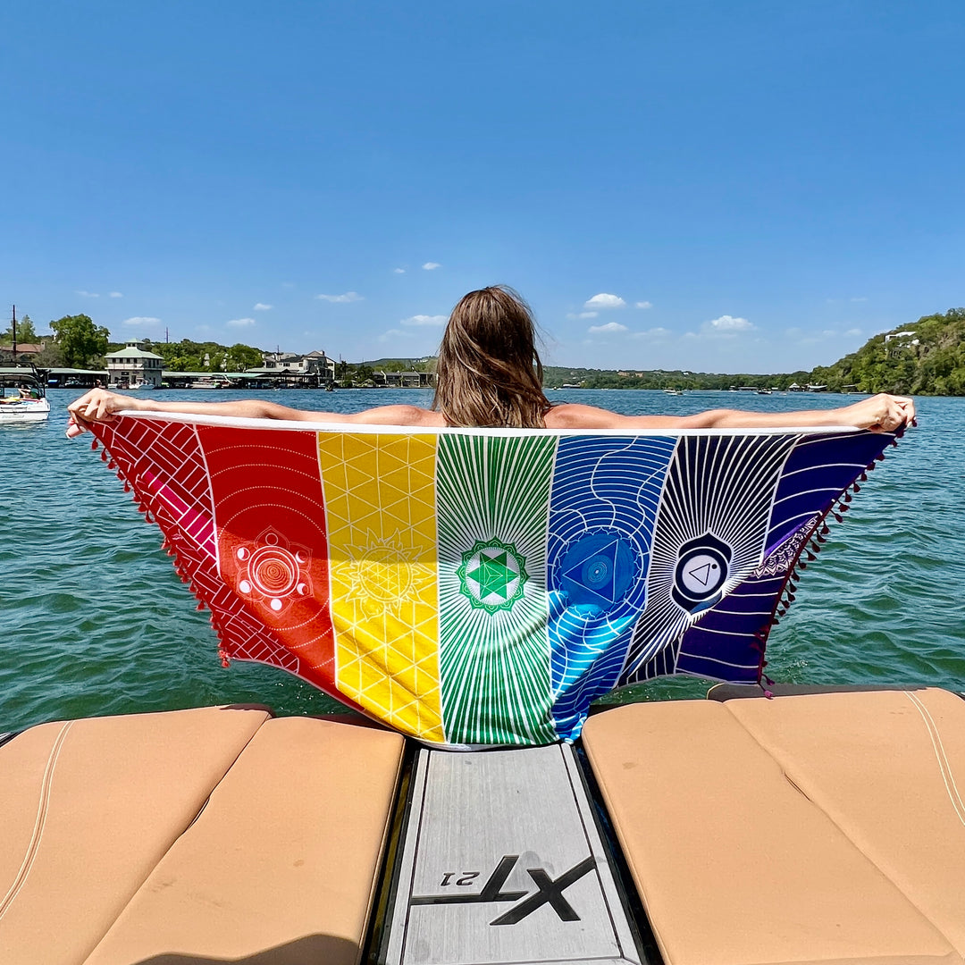 7 Chakra Towel Blanket