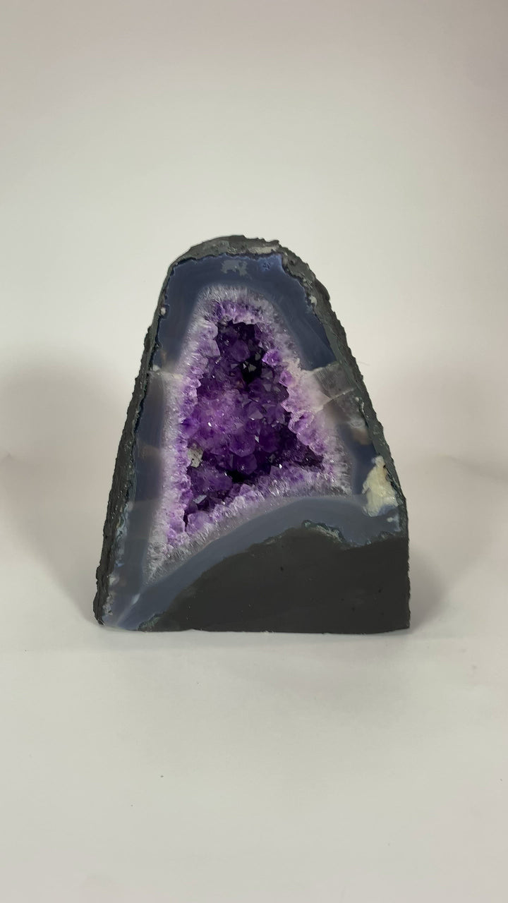 A-104 Natural Brazilian Amethyst Crystal - 17.75 lbs (12" tall)