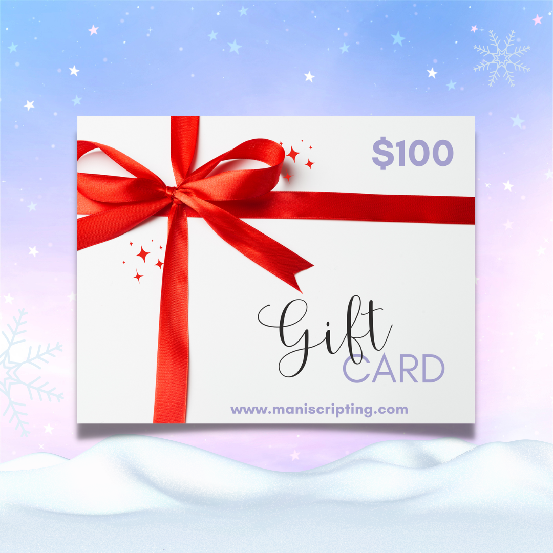 The Maniscripting Journal Gift Card