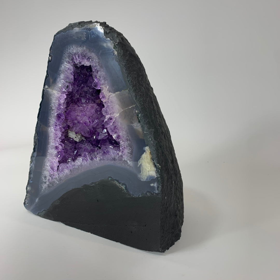 A-104 Natural Brazilian Amethyst Crystal - 17.75 lbs (12" tall)