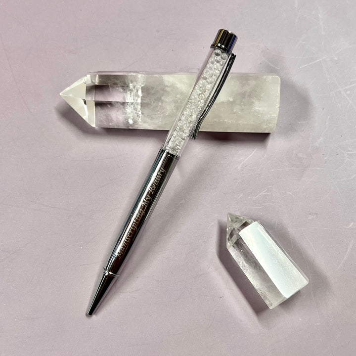 Silver Crystal Pen