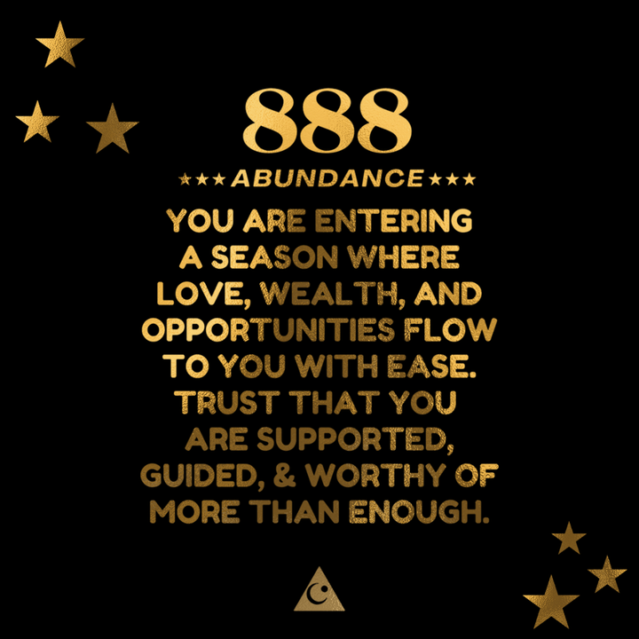 888 Abundance Angel Number Black + Gold Set (Pre-Order Sale)
