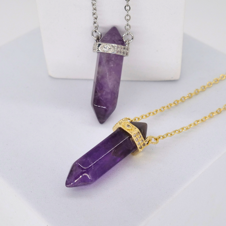 🔮 The Higher Self Crystal Necklace - silver