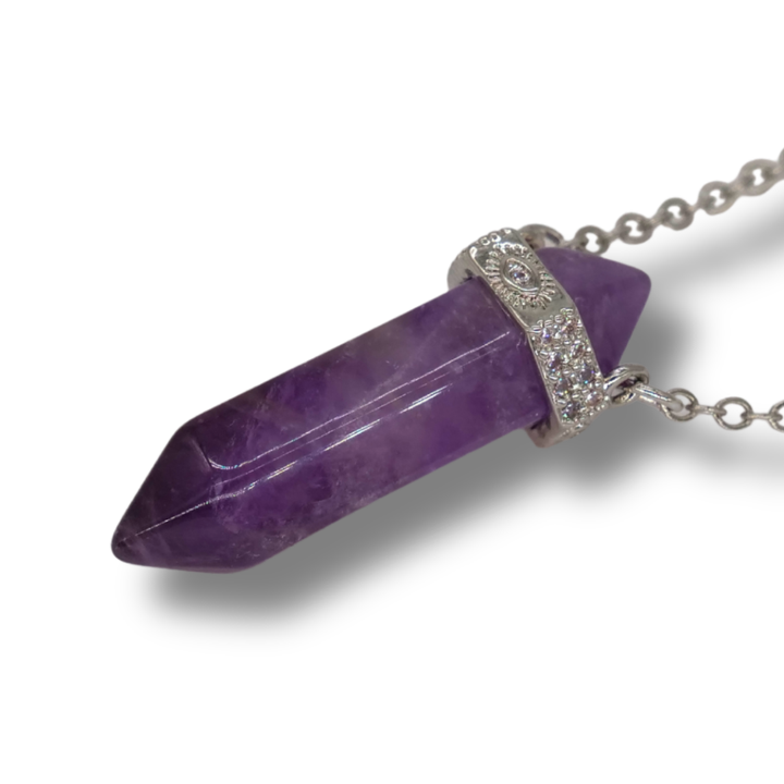 🔮 The Higher Self Crystal Necklace - silver