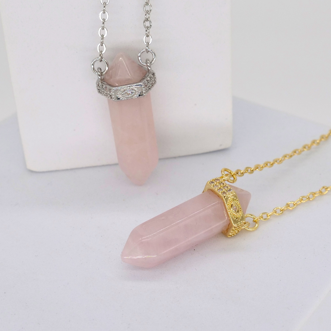 ❤️ The Soulmate Attractor Crystal Necklace - silver