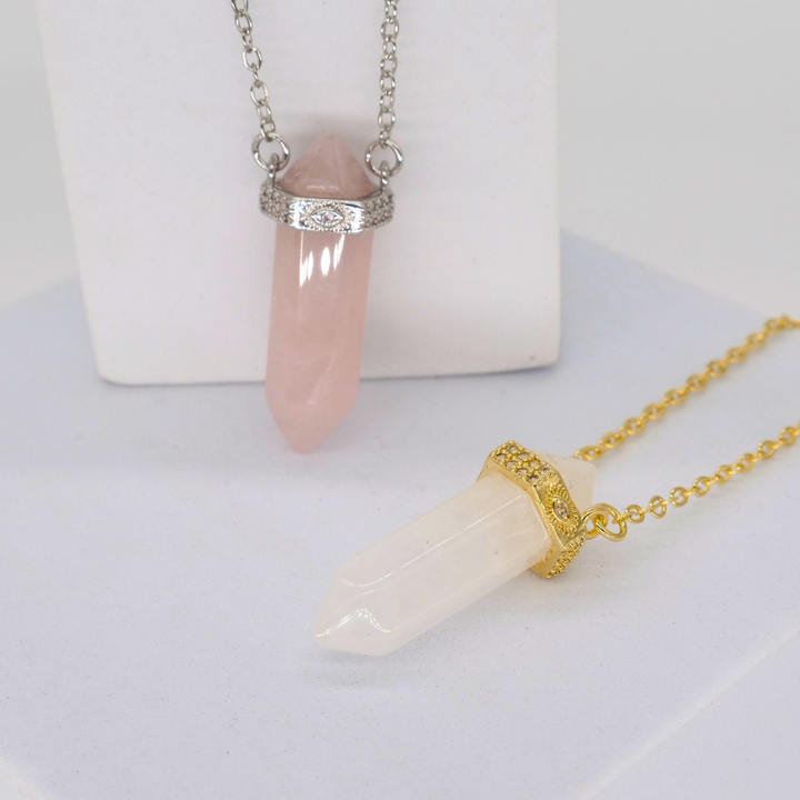⚡️ The Master Manifestor Crystal Necklace - gold