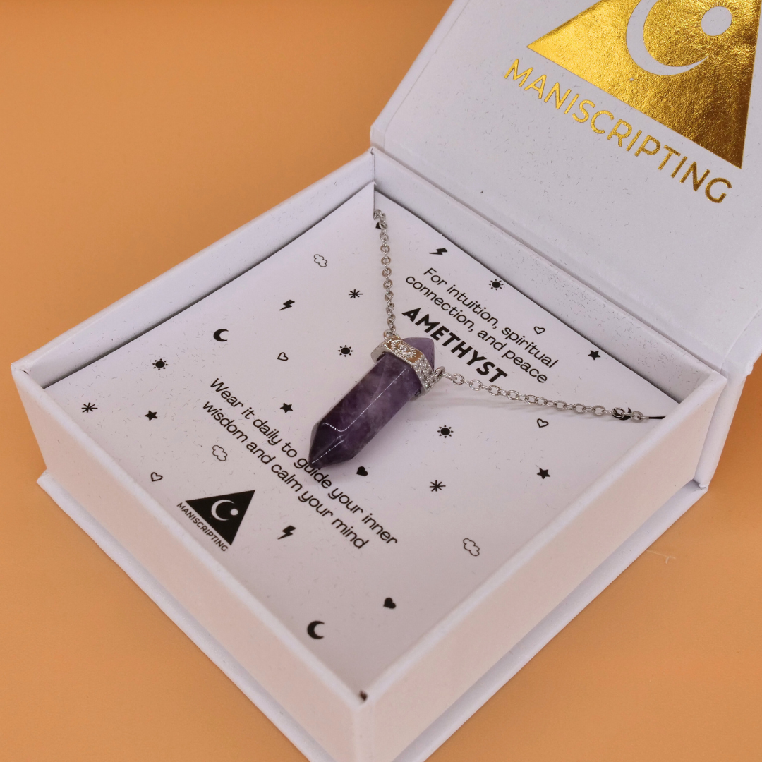 🔮 The Higher Self Crystal Necklace - silver