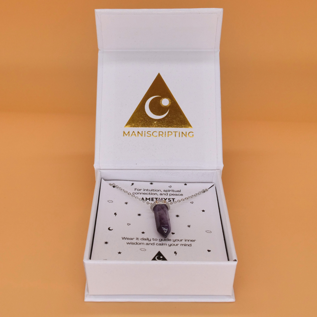 🔮 The Higher Self Crystal Necklace - silver