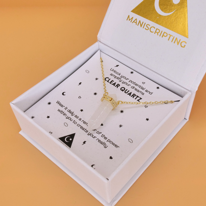 ⚡️ The Master Manifestor Crystal Necklace - gold
