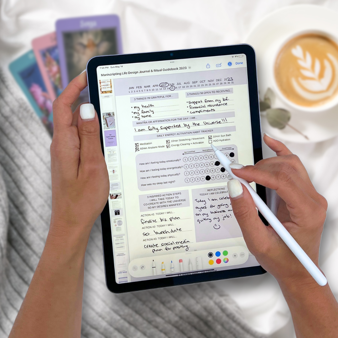 Digital Download for Ipad/Tablet: Maniscripting Life Design Journal and Ritual Guidebook