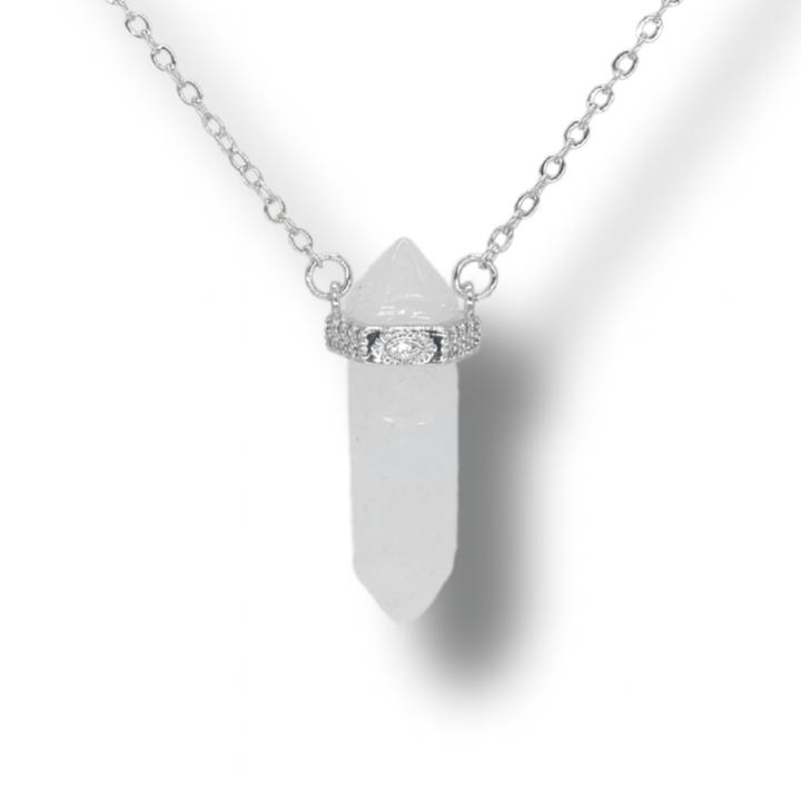 ⚡️ The Master Manifestor Crystal Necklace - silver