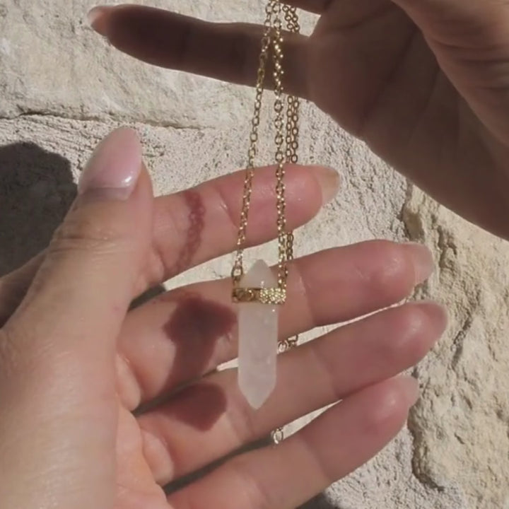 ⚡️ The Master Manifestor Crystal Necklace - gold