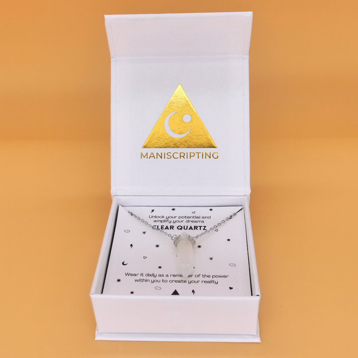 ⚡️ The Master Manifestor Crystal Necklace - silver