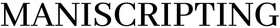 Maniscripting logo