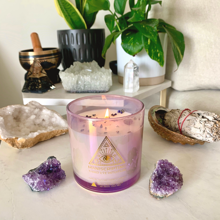 Maniscripting My Reality Crystal Infused Energy Candle